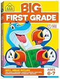 School Zone Big First Grade Workbook: 320 Pages, 1st Grade, Reading Comprehension, Phonics, Spelling, Vocabulary, Basic Math, Time, Money, Fractions, Ages 6 to 7