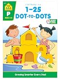 School Zone Numbers 1-25 Dot-to-Dots Workbook: 32 Pages, Preschool, Kindergarten, Connect the Dots, Numerical Order, Counting, Ages 3 to 5 (Get Ready! Book Series)