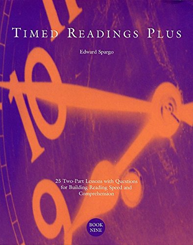 Timed Readings Plus: 25 Two-Part Lessons with Questions for Building Reading Speed and Comprehension, Book Five book cover