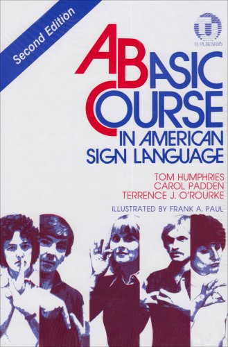 A Basic Course in American Sign Language book cover