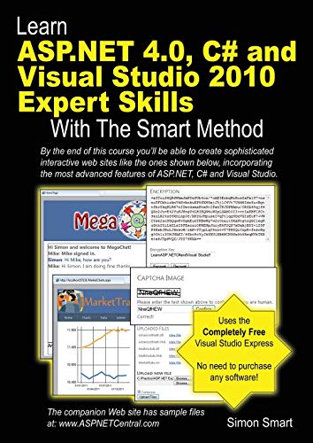 Learn ASP.NET 4.0, C# and Visual Studio 2010 Expert Skills with the Smart Method book cover