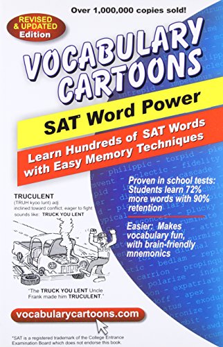 Vocabulary Cartoons, SAT Word Power: Learn Hundreds of SAT Words Fast with Easy Memory Techniques book cover