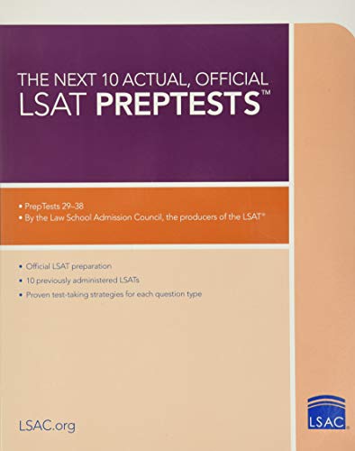 10 Next, Actual Official LSAT Preptests: (preptests 29-38) book cover