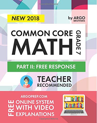 Argo Brothers Math Workbook, Grade 7: Common Core Math Free Response, Daily Math Practice Grade 7 book cover