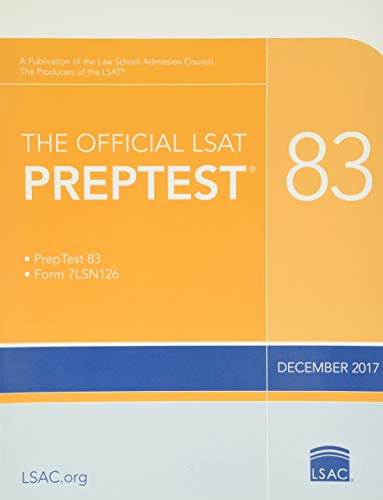 The Official LSAT Preptest 83: Dec. 2017 LSAT book cover