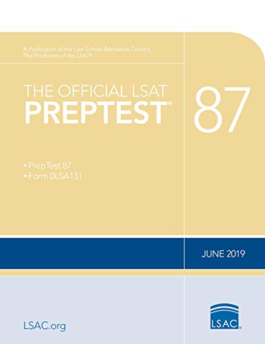 The Official LSAT Preptest 87: (june 2019 Lsat) book cover