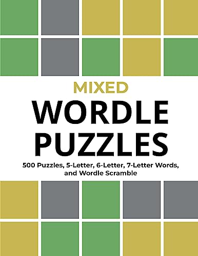 Cover of Mixed Wordle Puzzles: 5-Letter Scramble