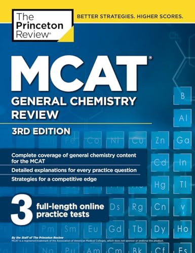 MCAT General Chemistry Review book cover