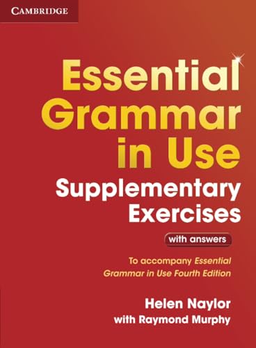 Copertina libro Essential Grammar in Use Supplementary Exercises di Helen Naylor, manuale esercizi inglese Cambridge.