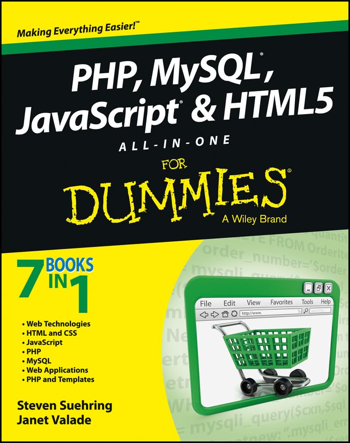 Php, Mysql, JavaScript & Html5 All-In-One for Dummies book cover