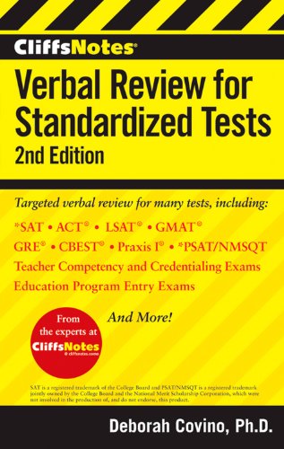 CliffsNotes Verbal Review for Standardized Tests, 2nd Edition book cover