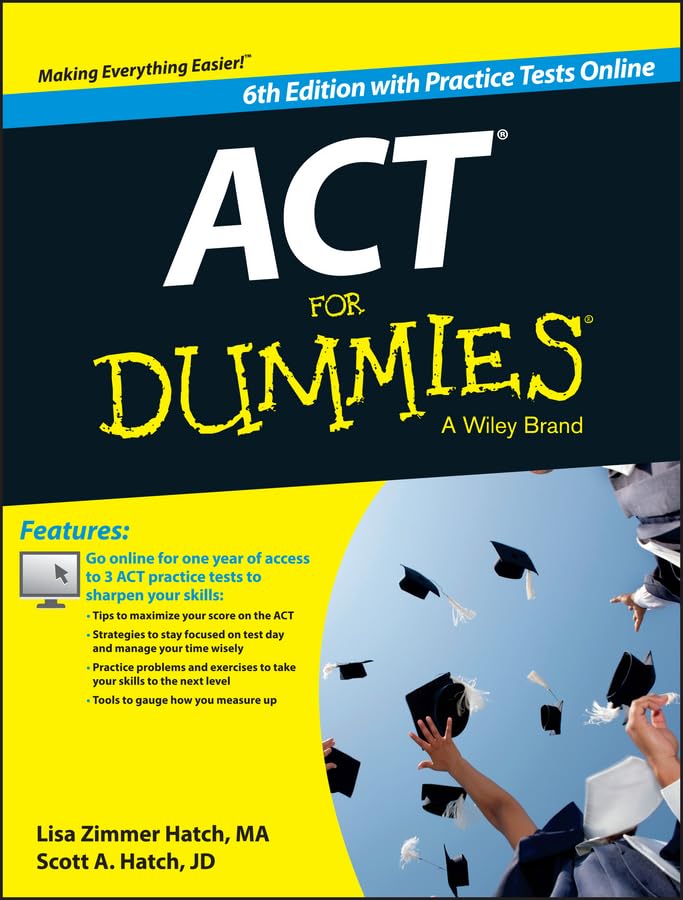 ACT for Dummies, with Online Practice book cover