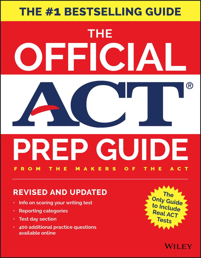 The Official ACT Prep Guide, 2018: Official Practice Tests + 400 Bonus Questions Online book cover