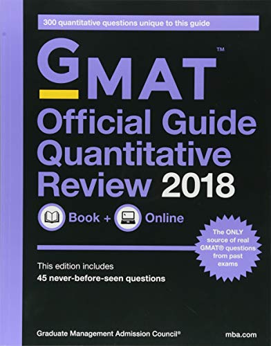 GMAT Official Guide 2018 Quantitative Review: Book + Online book cover