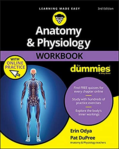Anatomy & Physiology Workbook for Dummies with Online Practice book cover