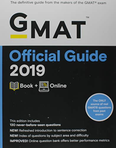 GMAT Official Guide 2019: Book + Online book cover