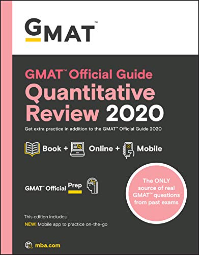 GMAT Official Guide 2020 Quantitative Review: Book + Online Question Bank book cover