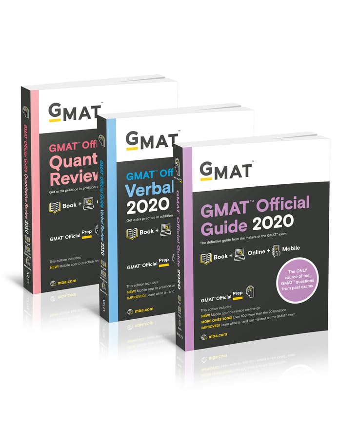 GMAT Official Guide 2020 Bundle: 3 Books + Online Question Bank book cover