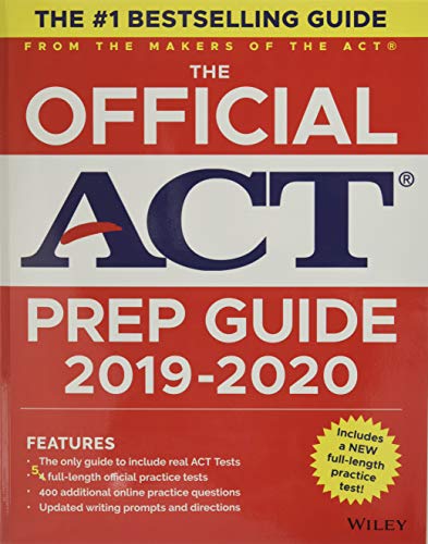 The Official ACT Prep Guide 2019-2020, (Book + 5 Practice Tests + Bonus Online Content) book cover