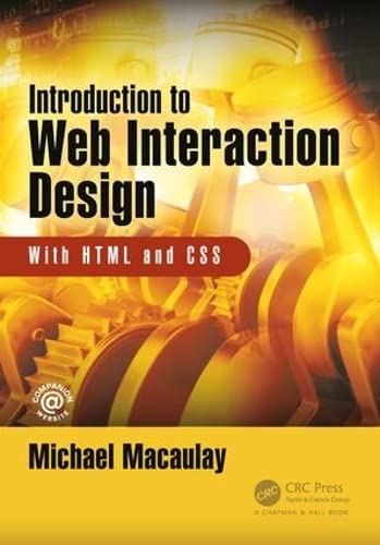 Introduction to Web Interaction Design: With HTML and CSS book cover