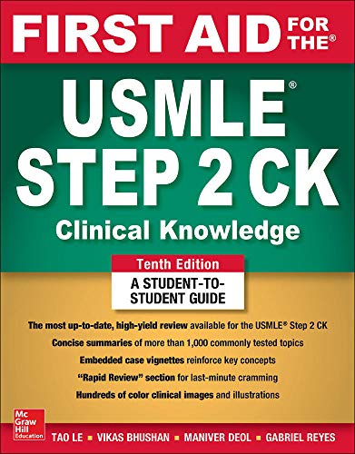 First Aid for the USMLE Step 2 Ck, Tenth Edition book cover
