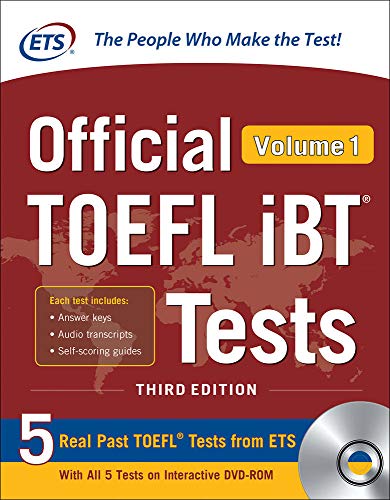 Official TOEFL iBT Tests Volume 1, Third Edition book cover