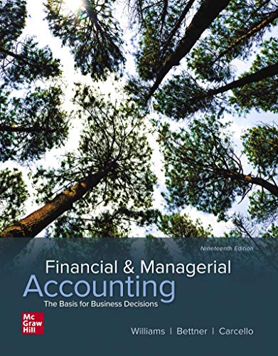 Loosleaf for Financial & Managerial Accounting (19th Edition) book cover