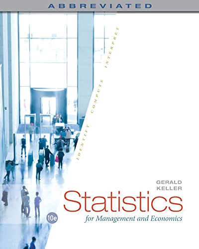 Statistics for Management and Economics, Abbreviated book cover