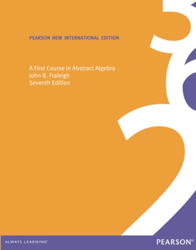 A First Course in Abstract Algebra book cover