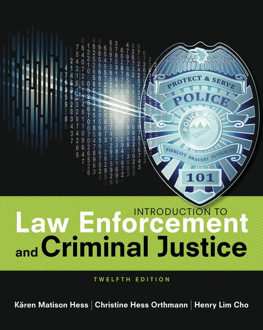 Introduction to Law Enforcement and Criminal Justice book cover