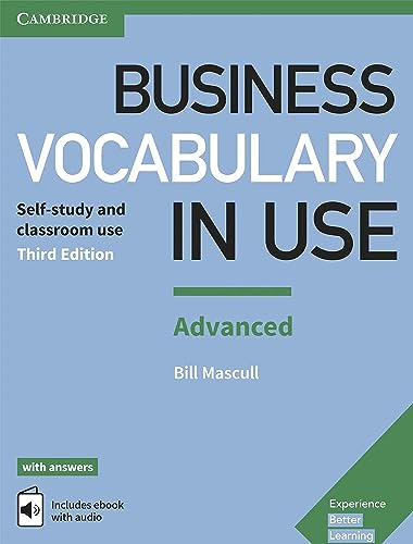Libro Business Vocabulary in Use Advanced di Bill Mascull, Cambridge, manuale per inglese commerciale professionale.