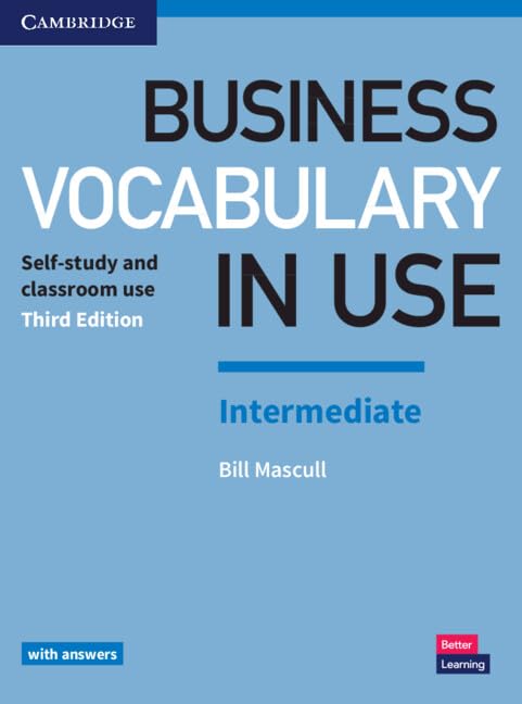 Copertina libro Business Vocabulary in Use Intermediate di Bill Mascull, Cambridge University Press.