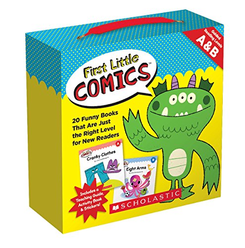 First Little Comics: Levels A B (Parent Pack): 20 Funny Books That Are Just the Right Level for New Readers book cover
