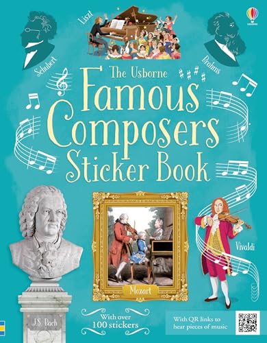 Famous Composers Sticker Book book cover