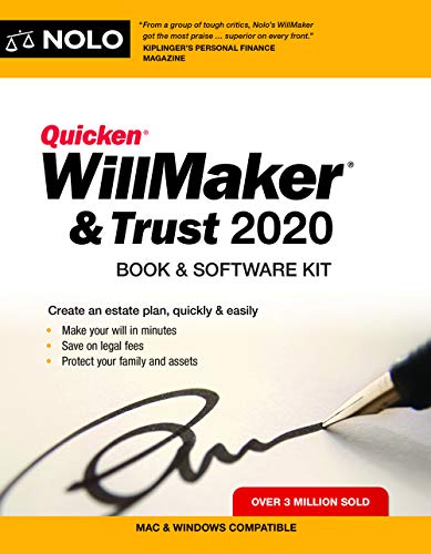 Quicken Willmaker & Trust 2020: Book & Software Kit book cover