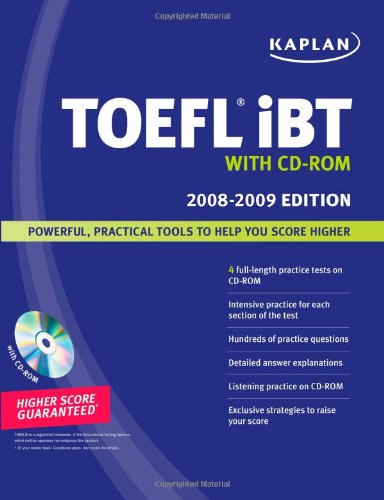 Kaplan TOEFL IBT 2008-2009 Book With Audio-CD book cover