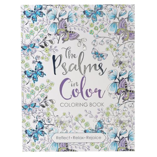 "The Psalms in Color" Inspirational Adult Coloring Book book cover