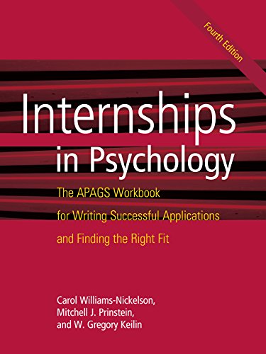Internships in Psychology: The Apags Workbook for Writing Successful Applications and Finding the Right Fit book cover