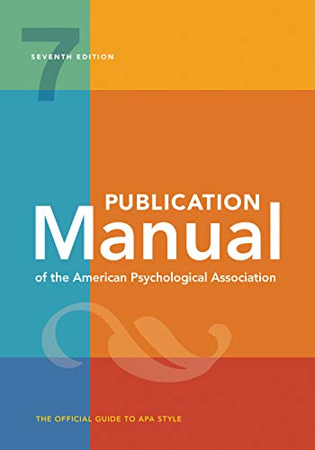 Publication Manual of the American Psychological Association(r) book cover
