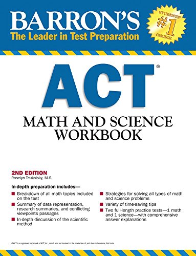 Barron's ACT Math and Science Workbook book cover