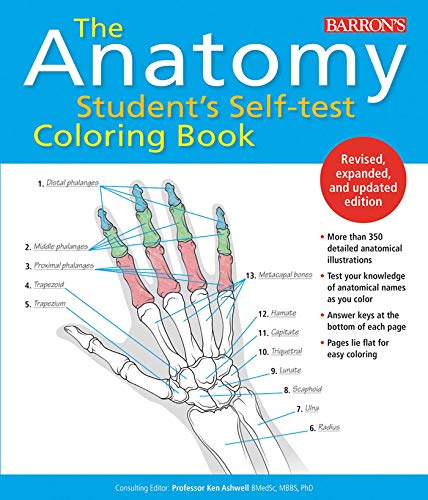 Anatomy Student's Self-Test Coloring Book book cover