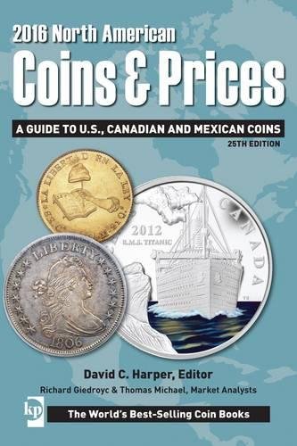 2016 North American Coins & Prices: A Guide to U.S., Canadian and Mexican Coins book cover
