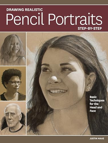 Drawing Realistic Pencil Portraits Step by Step: Basic Techniques for the Head and Face book cover