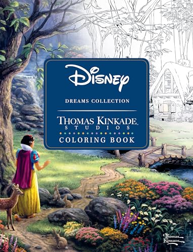 Disney Dreams Collection Thomas Kinkade Studios Coloring Book book cover