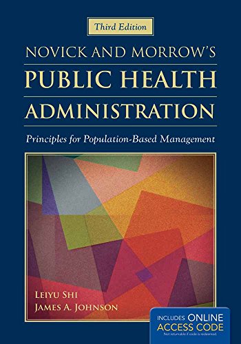 Novick & Morrow's Public Health Administration: Principles for Population-Based Management book cover