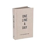 Canvas One Line a Day: A Five-Year Memory Book (Yearly Memory Journal and Diary, Natural Canvas Cover)