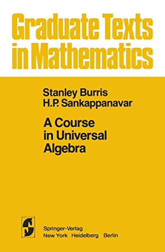 A Course in Universal Algebra book cover