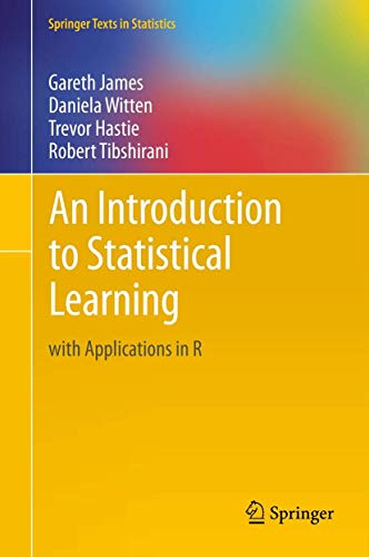 An Introduction to Statistical Learning: With Applications in R book cover