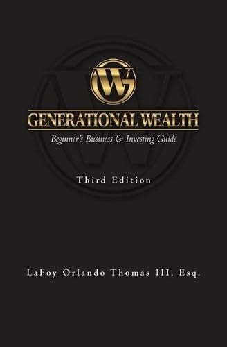Generational Wealth: Beginner's Business & Investing Guide book cover