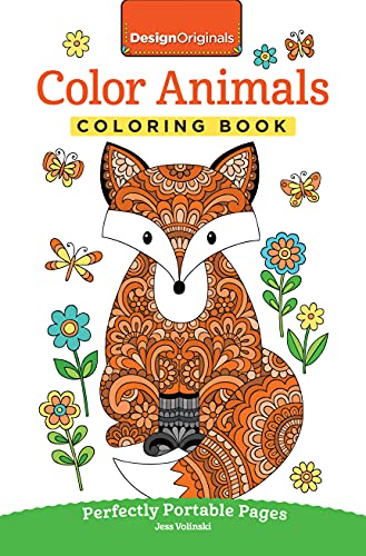 Color Animals Coloring Book: Perfectly Portable Pages book cover